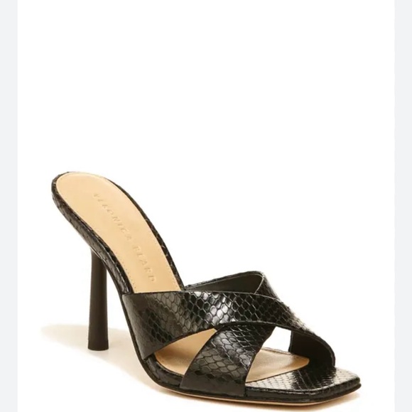 Veronica Beard Shoes - Veronica Beard Alsea Sandal in Black Leather Sz 5
